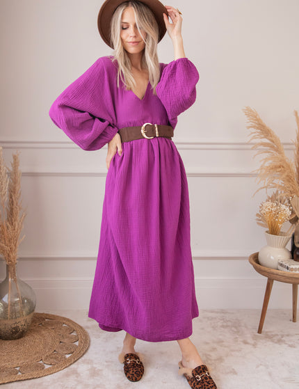 Maud Tetra Purple - Maxi Dress