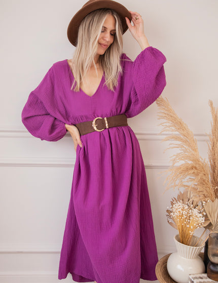 Maud Tetra Purple - Maxi Dress