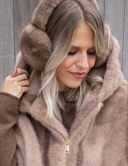 Cozy Up Taupe - Ear Warmers