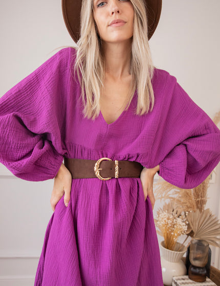 Maud Tetra Purple - Maxi Dress