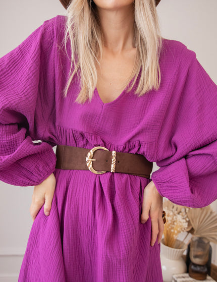 Maud Tetra Purple - Maxi Dress