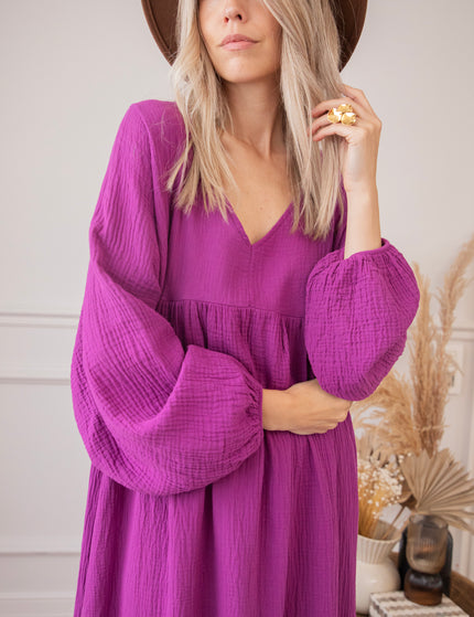 Maud Tetra Purple - Maxi Dress