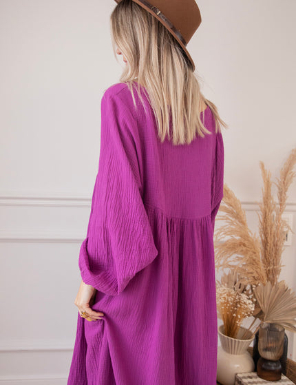 Maud Tetra Purple - Maxi Dress