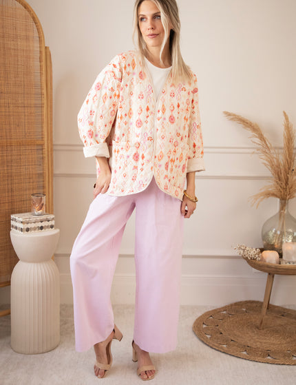 Botanical Quilt Beige/Pink - Jacket