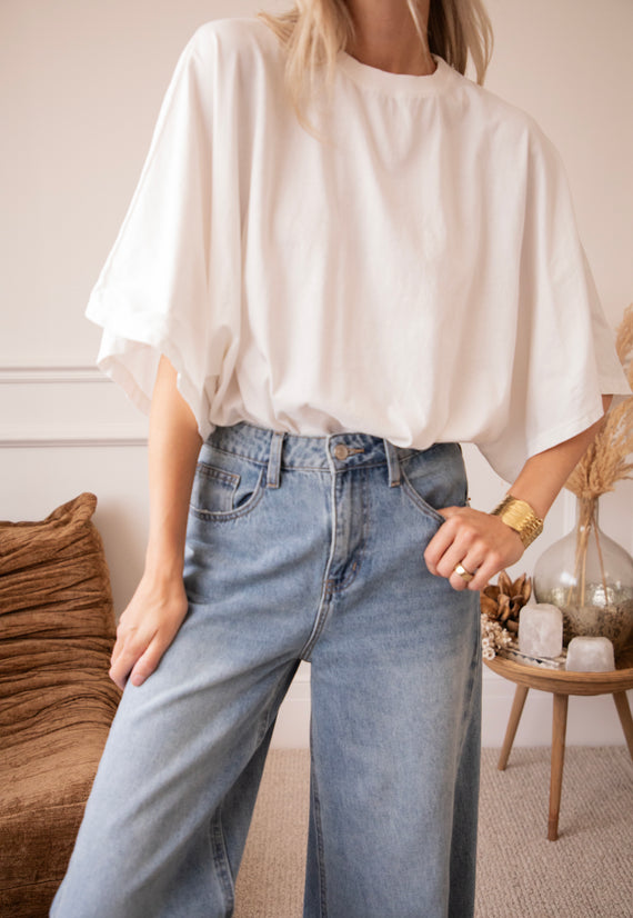 Piper Palazzo Long Blue - Jeans