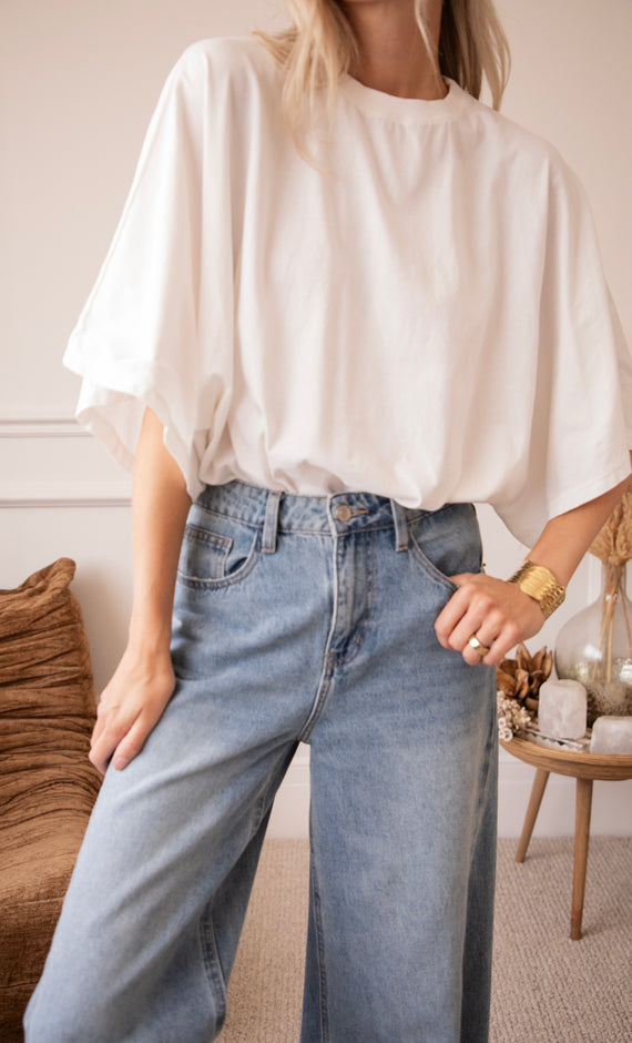 Piper Palazzo Long Blue - Jeans