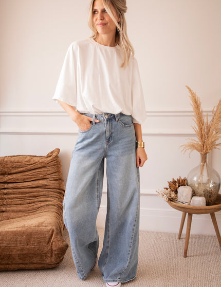 Piper Palazzo Long Blue - Jeans