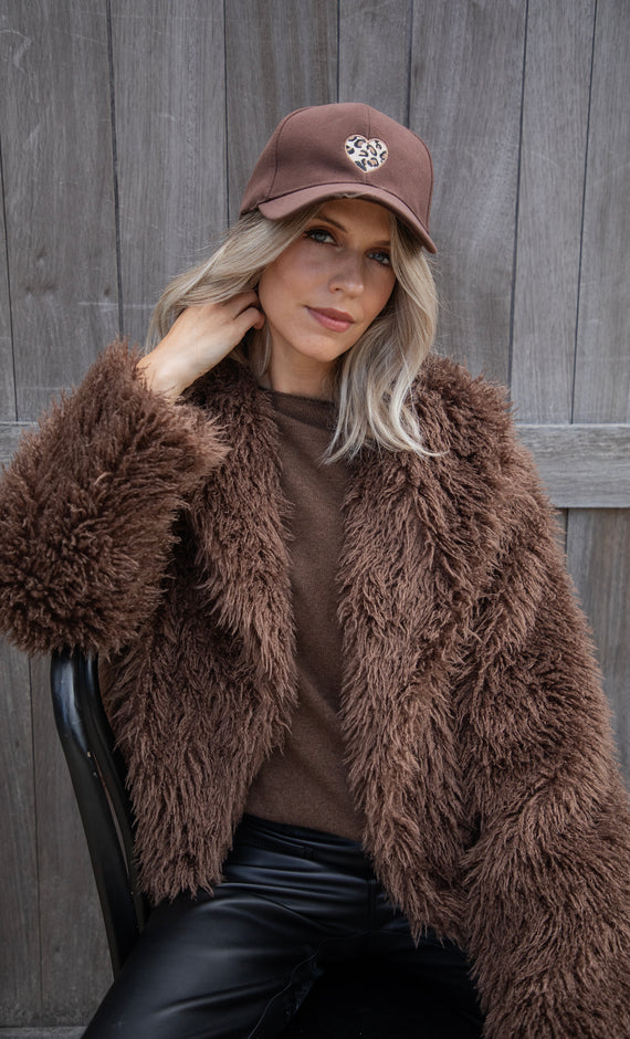 Lexi Faux Fur Brown - Jacket