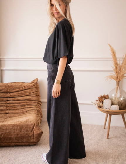 Piper Palazzo Black - Jeans