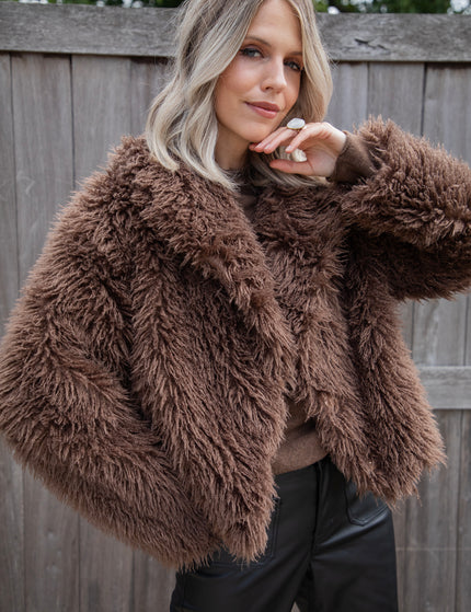 Lexi Faux Fur Brown - Jacket