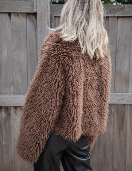 Lexi Faux Fur Brown - Jacket