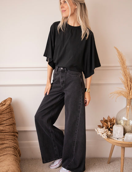 Piper Palazzo Black - Jeans