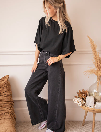 Piper Palazzo Black - Jeans