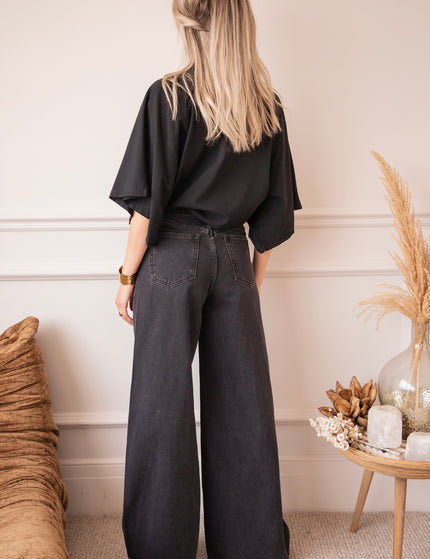 Piper Palazzo Black - Jeans