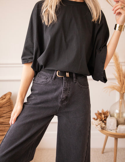 Piper Palazzo Black - Jeans