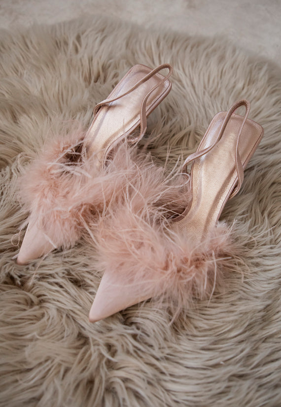 Pretty Plumes Old Pink - Heels