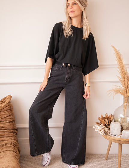 Piper Palazzo Black - Jeans