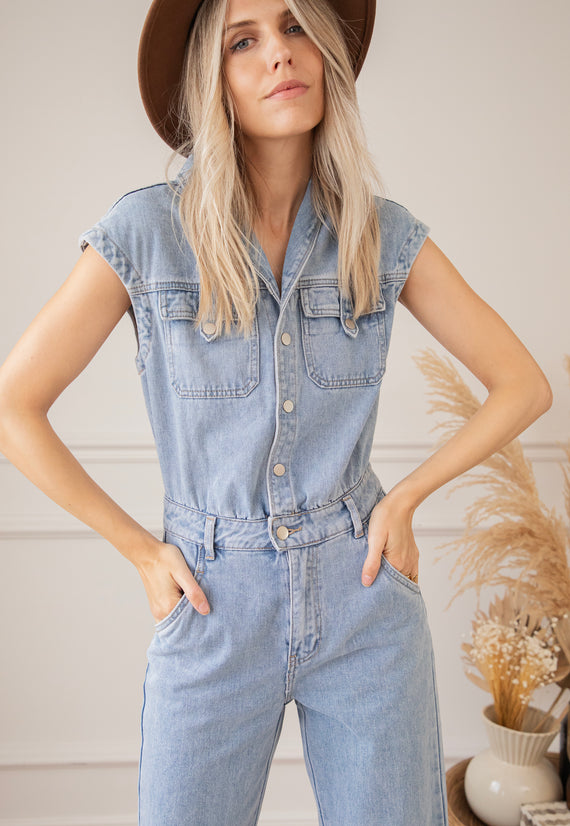 Didi Denim Blue - Jumpsuit