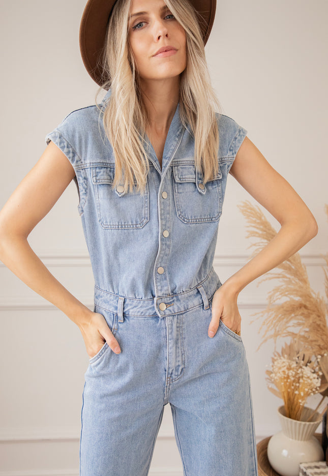 Didi Denim Blue - Jumpsuit