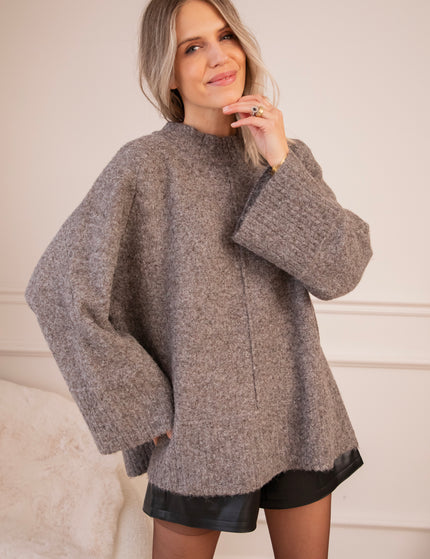 Odile Dark Brown - Sweater Dress