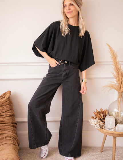 Piper Palazzo Black - Jeans
