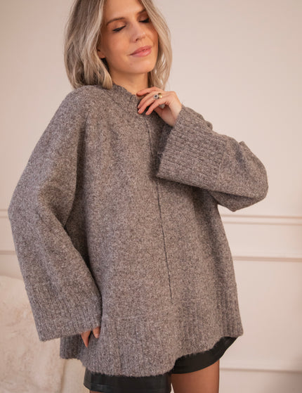 Odile Dark Brown - Sweater Dress