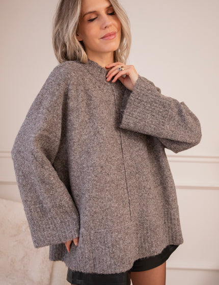 Odile Dark Brown - Sweater Dress