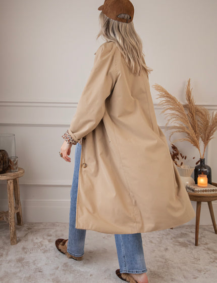 Classy Outside, Wild Inside Beige - Coat