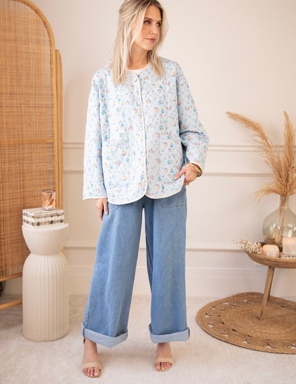 Blooming Quilt Soft Blue/Pink - Jacket
