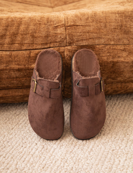 Cozy Buckle Clogs Choco - Flats