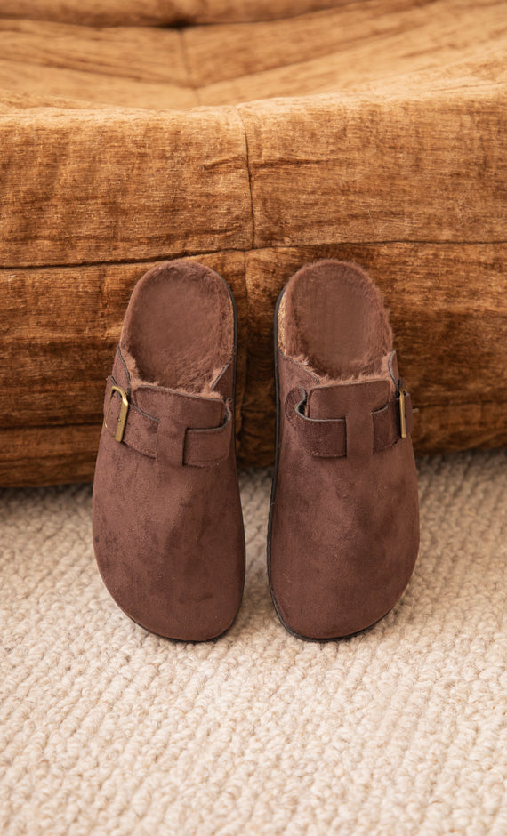 Cozy Buckle Clogs Choco - Flats