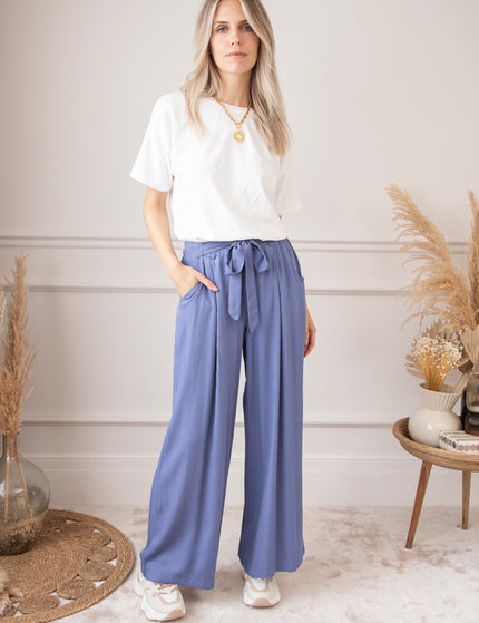 Smooth Simone Dusty Blue - Broek