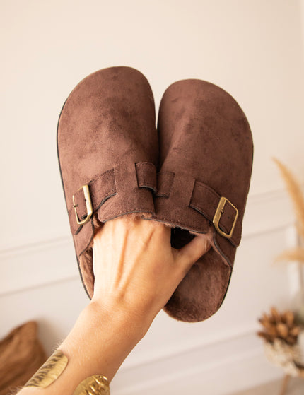 Cozy Buckle Clogs Choco - Flats