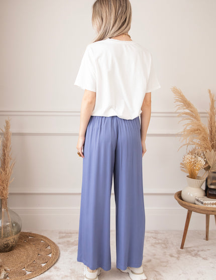 Smooth Simone Dusty Blue - Broek