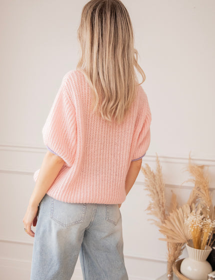 Bridget Soft Pink/Lila - Cardigan