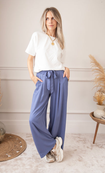 Smooth Simone Dusty Blue - Broek