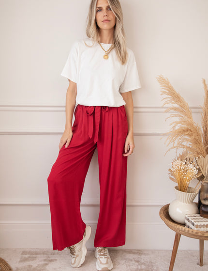 Smooth Simone Red - Pants