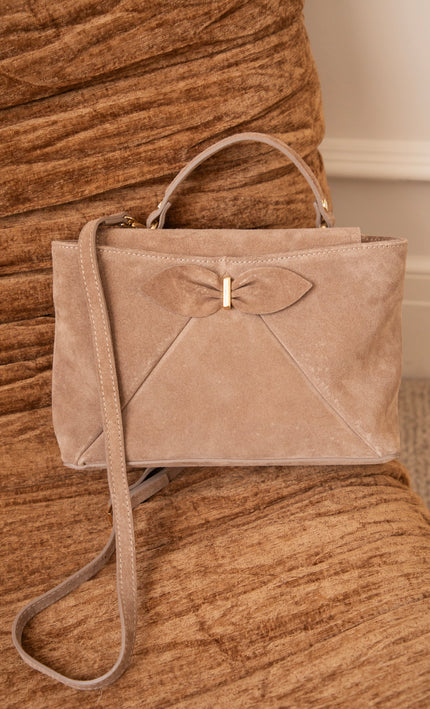 Bow Belle Taupe - Handtas