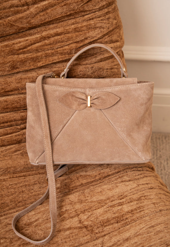 Bow Belle Taupe - Handbag