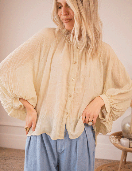 Bluse - Breezy Moments - Creme