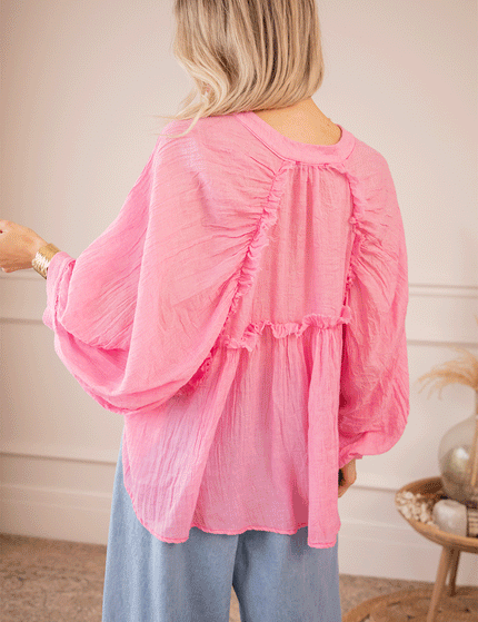 Bluse - Breezy Moments - Zartrosa
