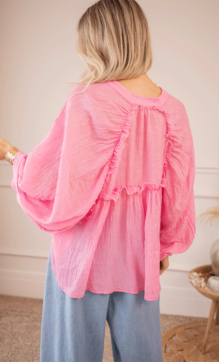 Bluse - Breezy Moments - Zartrosa