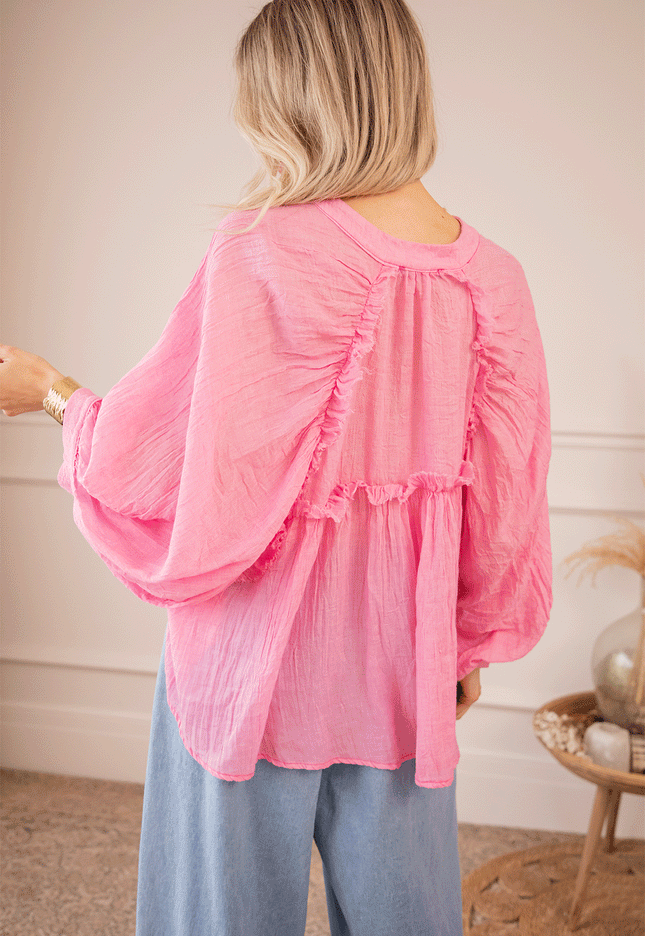 Breezy Moments Sweet Pink - Blouse