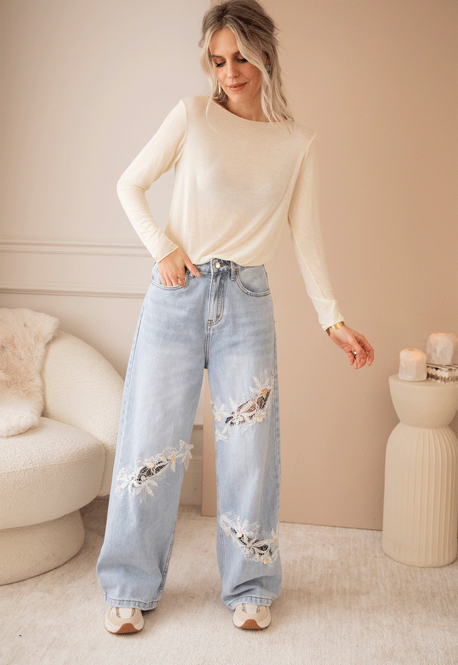 Jeans - Delilah Lace - Blau 