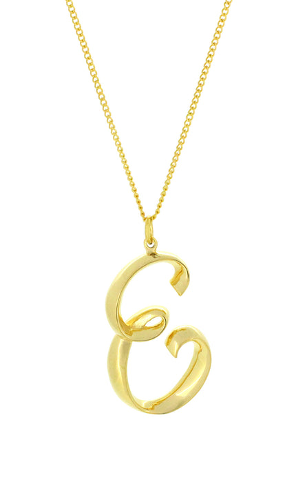 Alphabet E Gold - Ketting