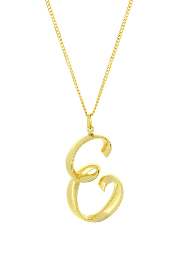 Alphabet E Gold - Ketting