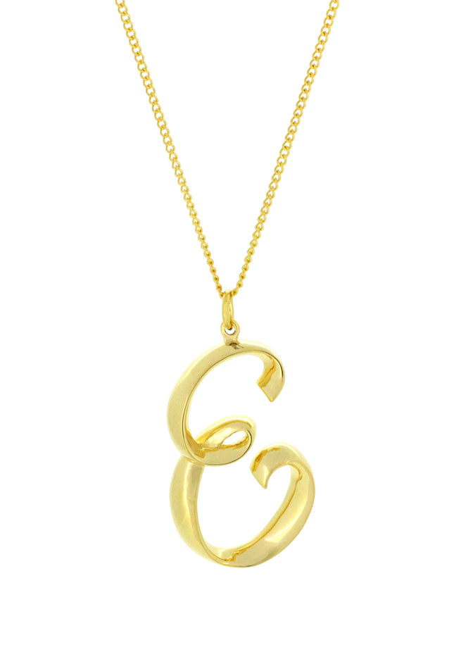 Alphabet E Gold - Chain