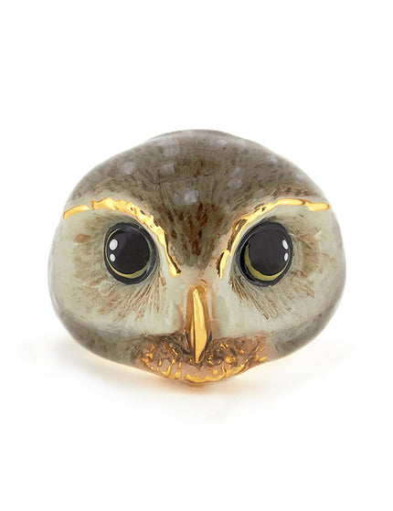 Happy Owl Brown - Ring