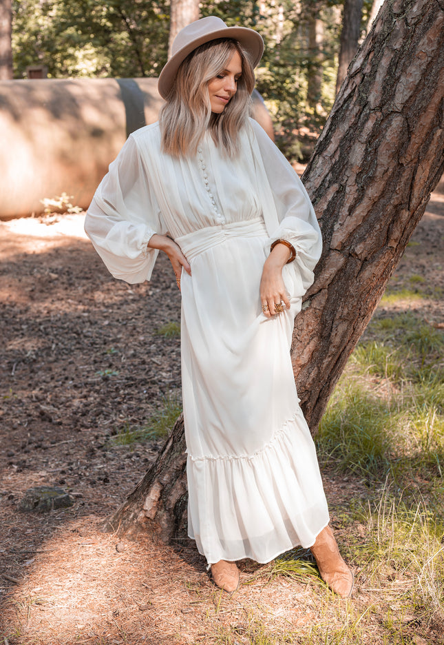 Matilda Off White - Maxi Dress