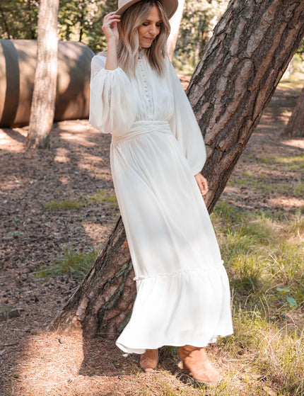 Matilda Off White - Maxi Jurk